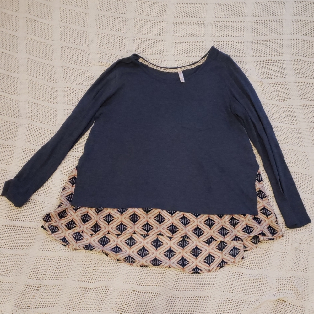 Xhilaration navy blue long sleeve